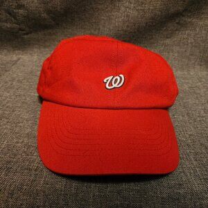 Women's Under Armour Red MLB Washington Nationals Strap Back Baseball Cap